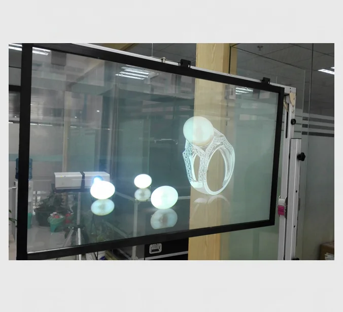 1.52x2m 3d Holographic Projection,Holographic Transparent Rear Projection Film for Window Display