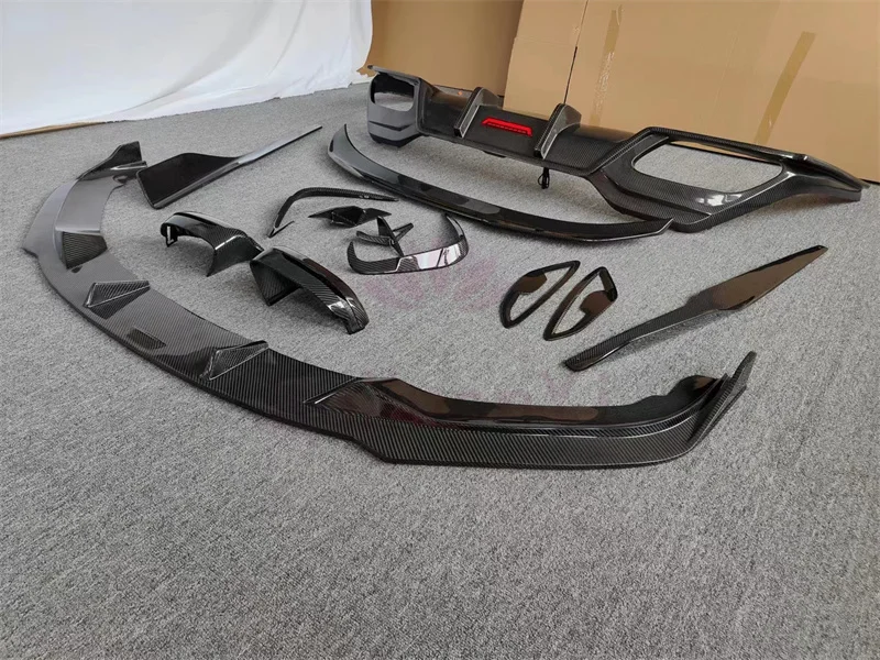 

For 8 Series G14 G15 G16 Carbon Fiber Front Bumper Edge Side Skirts Rear Diffuser Rear Spoiler Rear Bumper Trim Body Kit