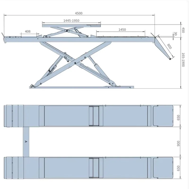 رافعة آلة الرفع الهيدروليكية المعدنية الأوتوماتيكية للسيارات