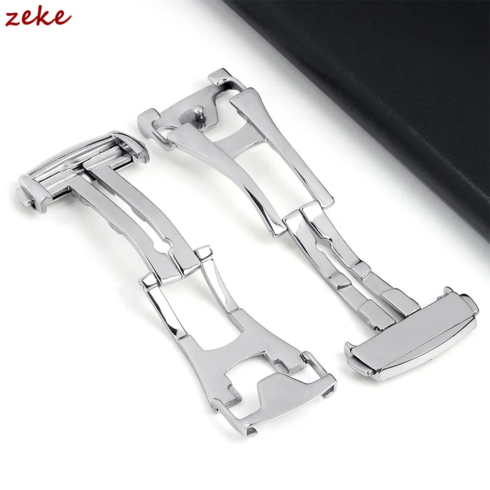 الفولاذ المقاوم للصدأ نشر المشبك للطي مشبك ساعة حزام فراشة زر ل سيماستر Speedmaster 16 مللي متر 18 مللي متر 20 مللي متر لأوميغا