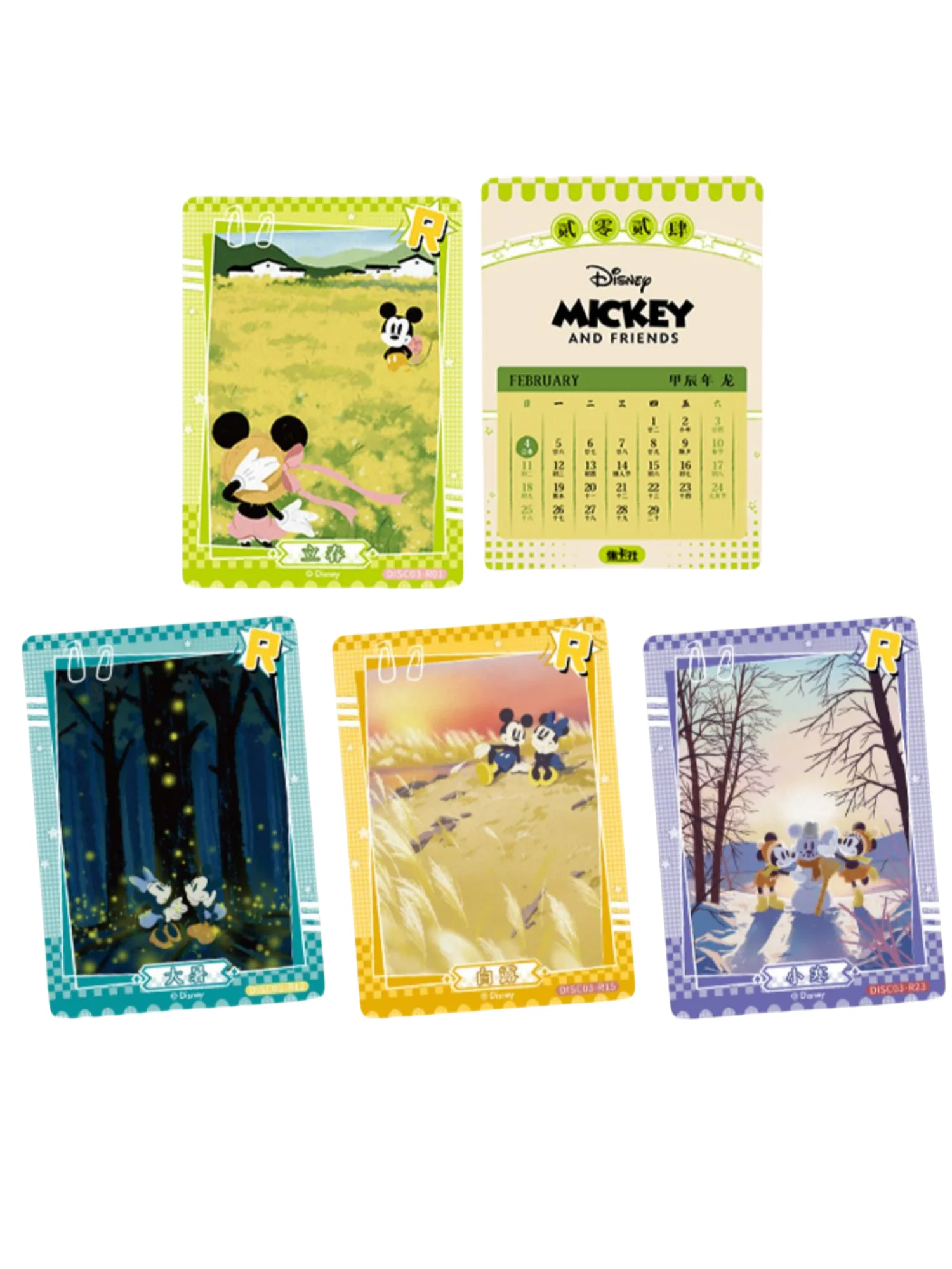 Card Fun Disney Colorful Holiday Collection Cards Donald Anime Character Duck Mickey Mouse Cards Disney 100th Anniversary Cards