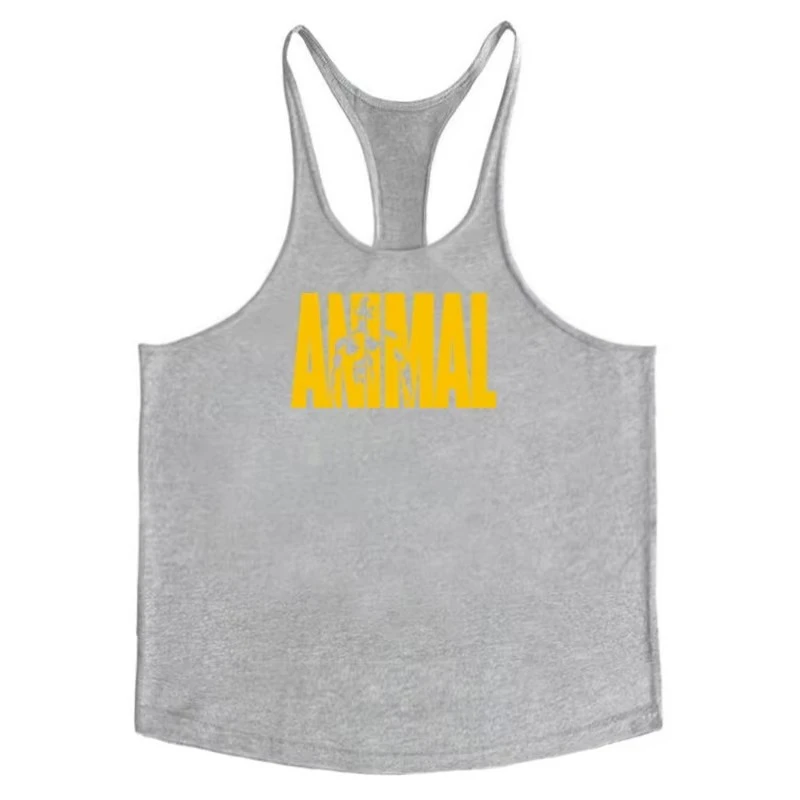Fitness Weste Herren Alphabet Gedruckt Gym Stringer Weste Baumwolle Bodybuilding Ärmellose Weste Muscle Fitness Training Kleidung