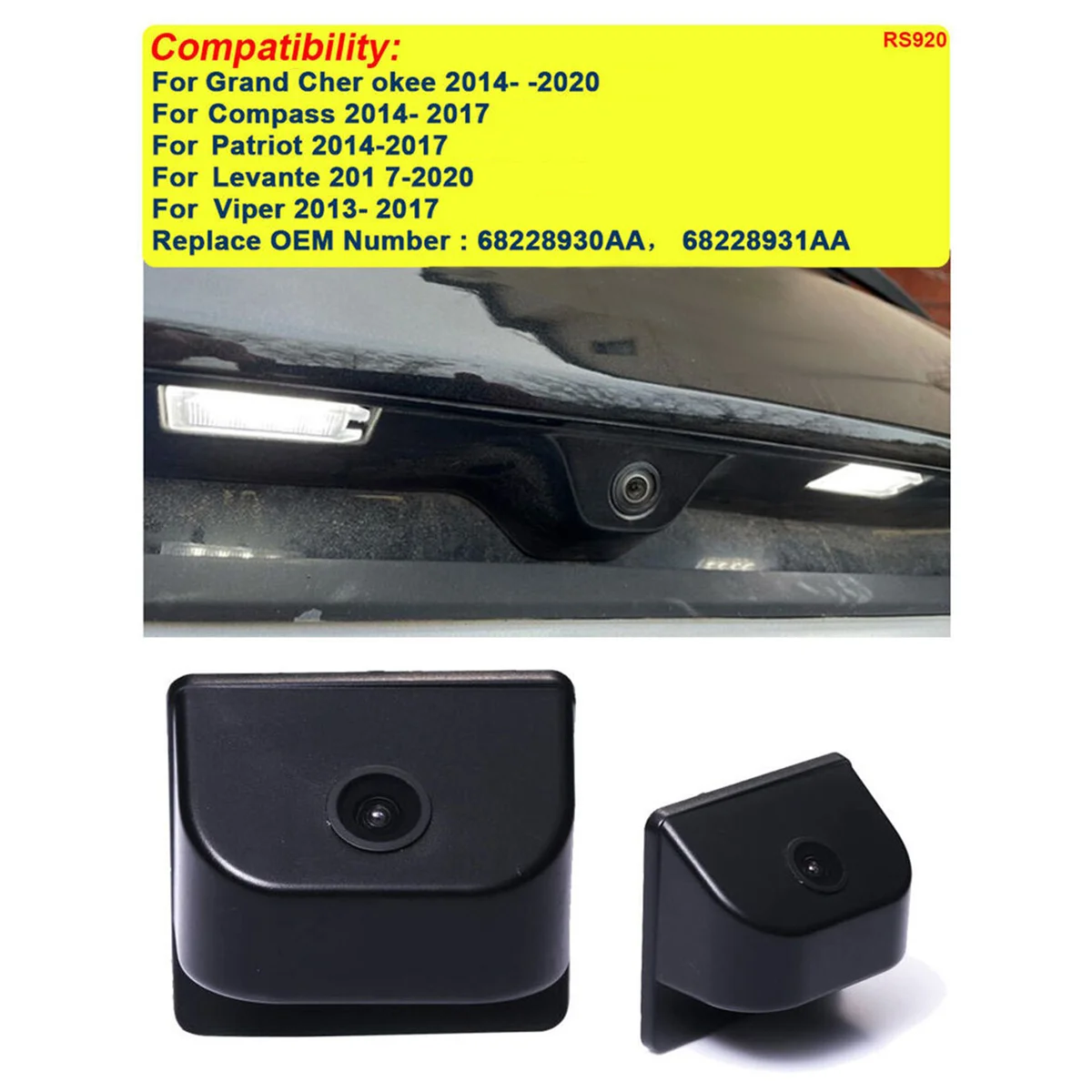 HD CCD Car Reverse Camera for Jeep Grand Cherokee Compass Patriot 2014-2017