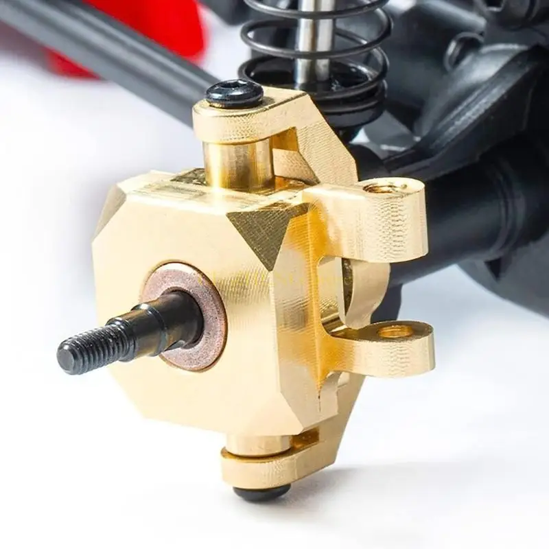 E56B Steering Link Block Diff Cover Casters Block Brass Weight for 1/18 RC Crawler TRX4-M