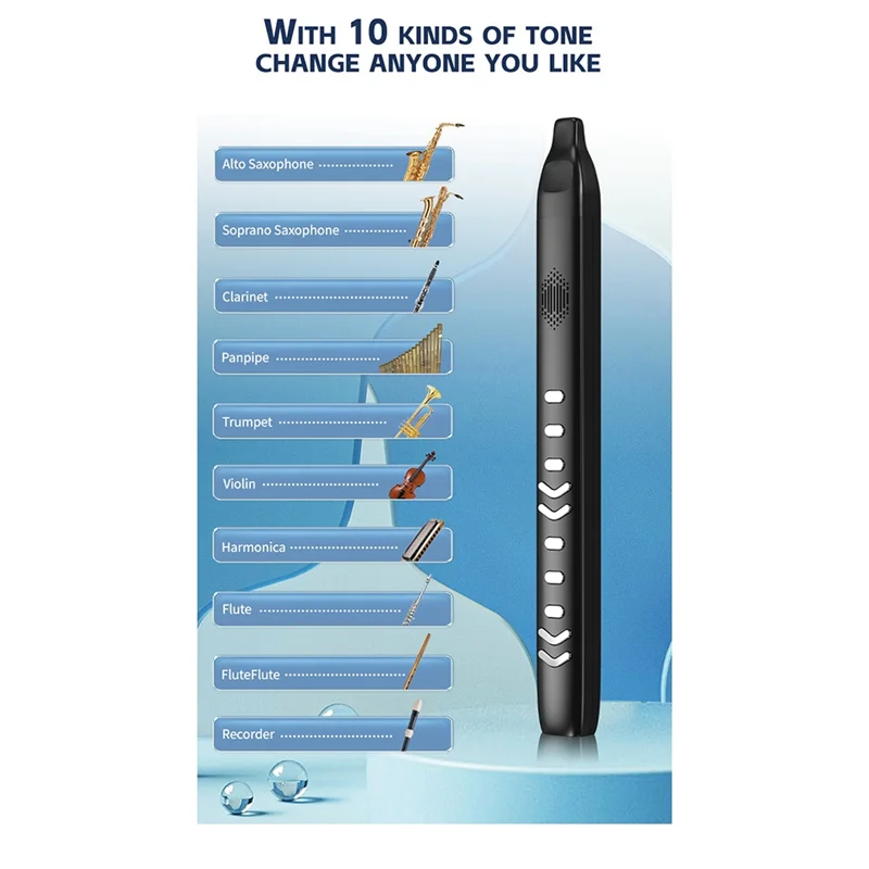 CGDS-Electronic Wind Saxophone MIDI Mini Digital Pocket Sax Music Instrument With 4 Hour Operation Time For Beginner