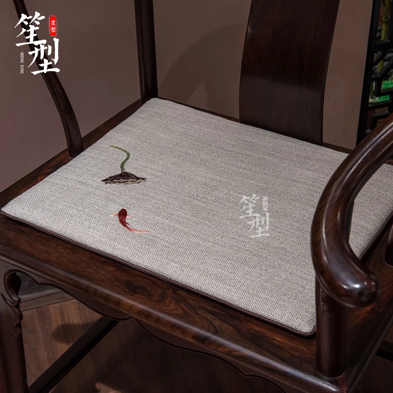 

Chinese Chair Cushion Rosewood Sofa Seat Cushions Classical Solid Wood Furniture: Chair Mat round-Backed Armchair Tea Chai