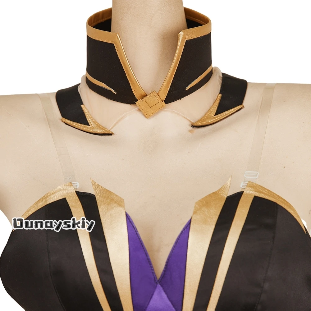 لعبة المنافسين دور خنجر فستان تأثيري زي الأرجواني الأميرة لوليتا فساتين حريمي خنجر لعب الأدوار فتاة plaűе شعر مستعار الدعاوى