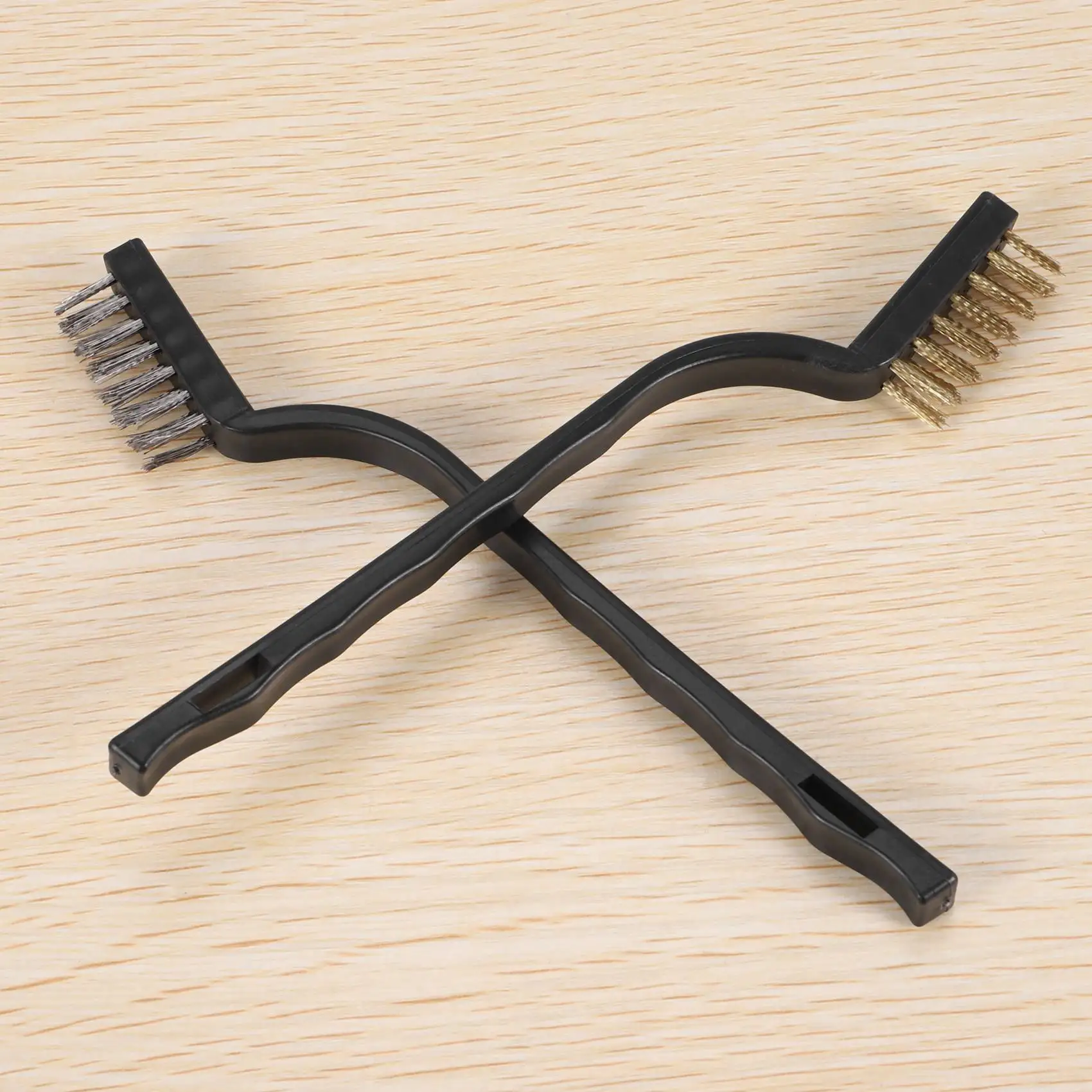 BMBY-20 Pcs Wire Brush Metal Brush For Cleaning Welding Slag And Rust Scratch Brush Curved Handle Slag Brush Wire Rust Brush