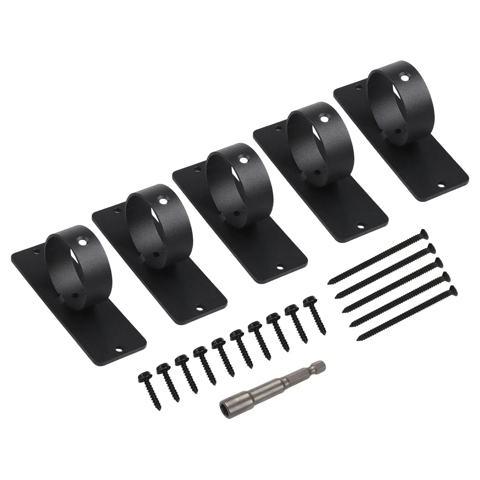 

Stainless Steel Brackets Black Rope Clamps Complete Installation Package Effortless Setup Elegant Outdoor Design