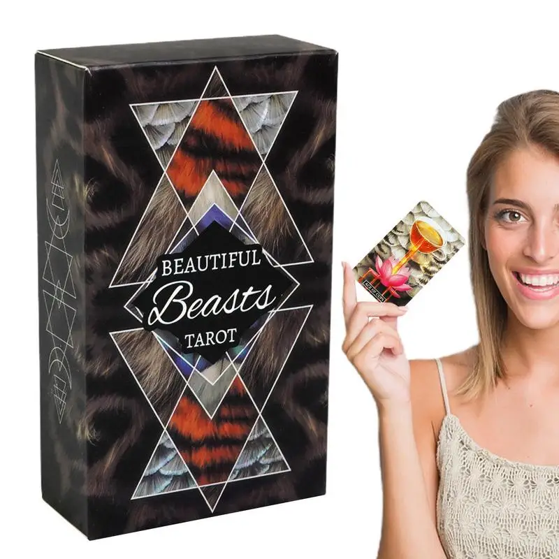 

Beautiful Beast Tarot Oracle Card Tarot Family Party Divination Board Game Psychic Tarot Card Party Board Game Poker Paper