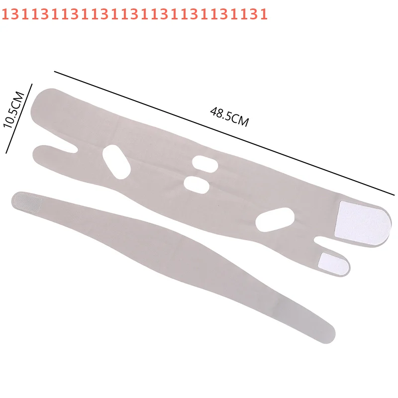 حزام قناع قابل للتنفس على شكل حرف V، مخفض ذقن مزدوج، ضمادة تنحيف الوجه، حزام رفع الوجه، حزام ضيق مزدوج الطابق #6