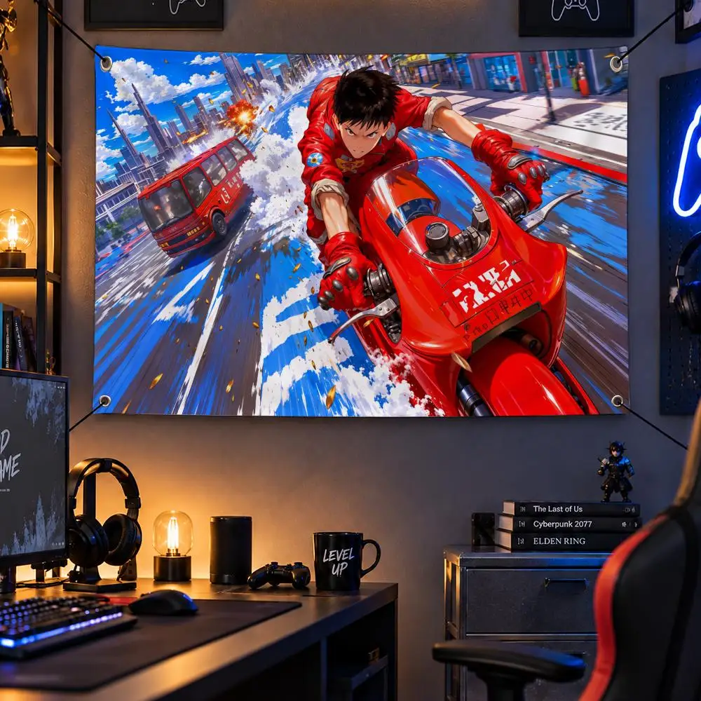 Anime A-Akira Flags Personalized Flag Room Dorm Camping Picnic Garage Bar Indoor Outdoor Wall Decor