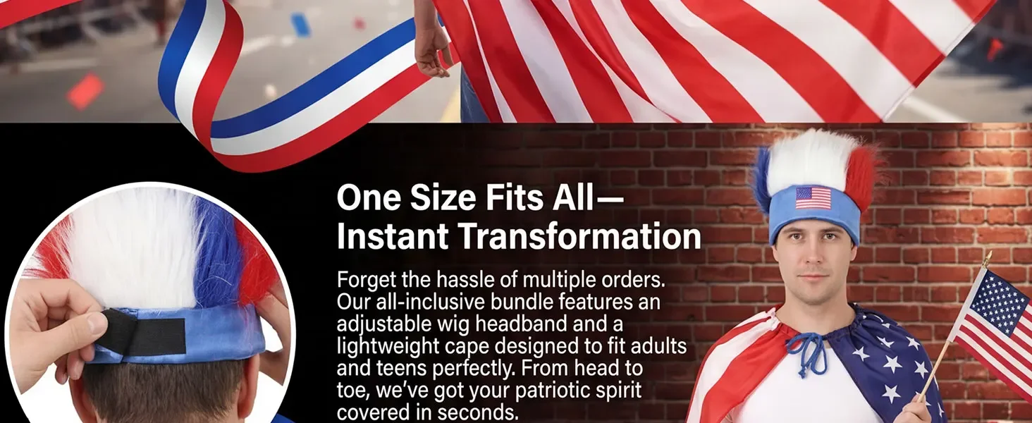 american flag headband