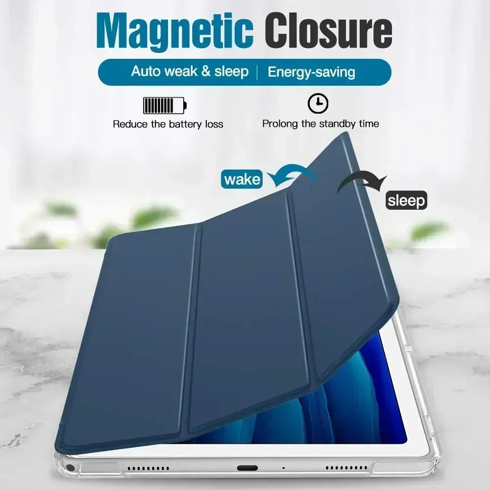 เคสแท็บเล็ตสำหรับ Samsung Galaxy Tab A7 10.4 2020 2022 SM-T505 SM-T500 SM-T509 SM-T503พับสามทบฝาแม่เหล็กเคสอัจฉริยะแบบพับได้