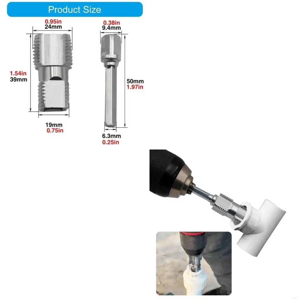 

P82E PVC Tride Maker Tool для электрической бурины ПВХ трубная нить с водной трубкой.