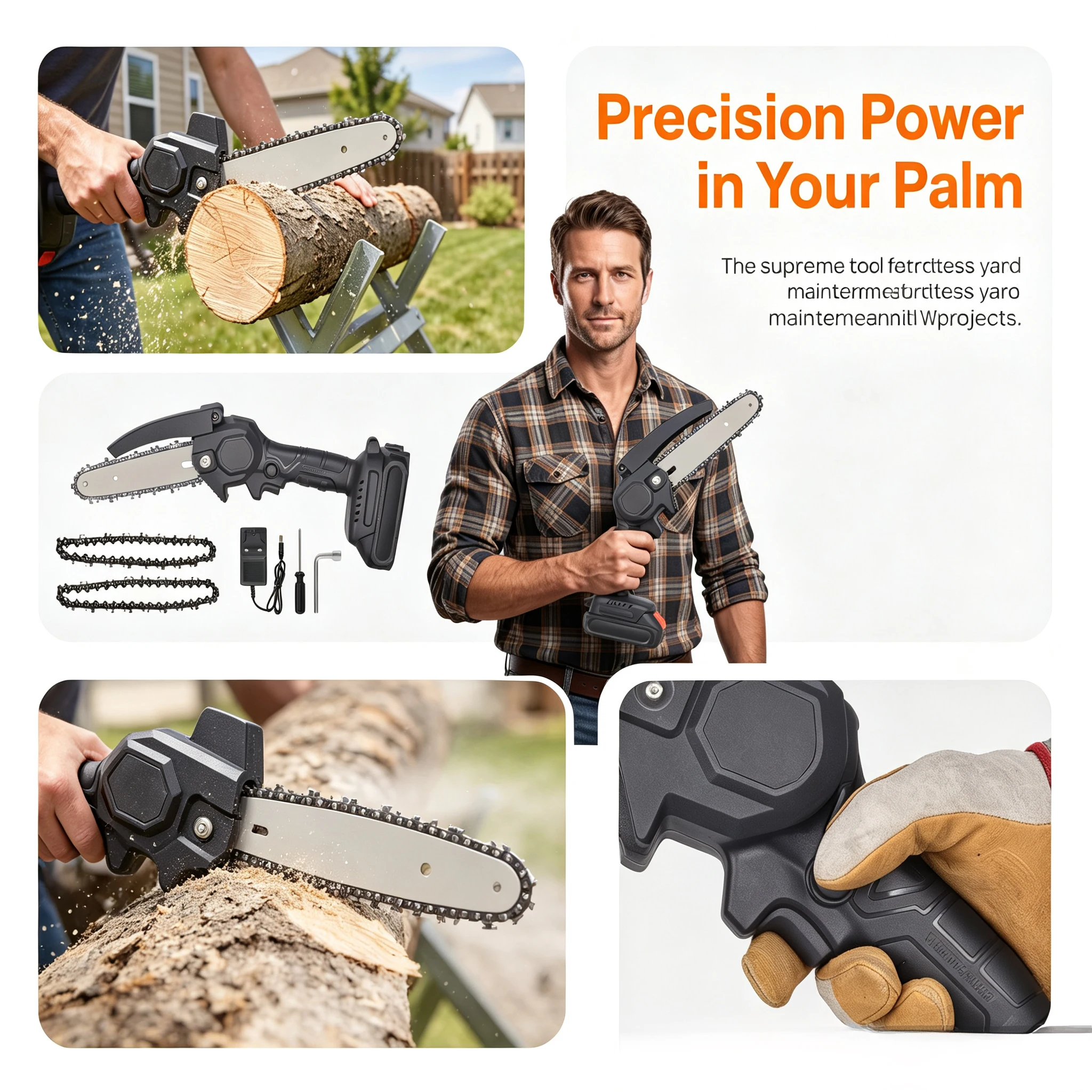 Mini Electric Chainsaw HoldPea - Pole Saw Cordless review and price