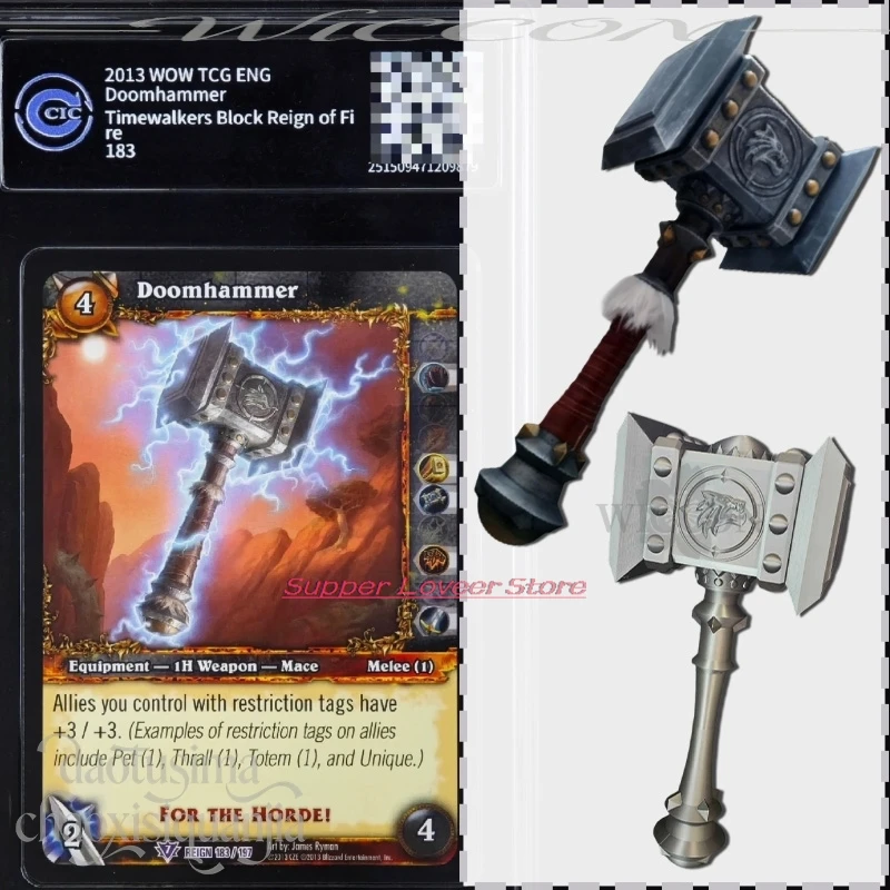

Monster Doomhammer Punk Retro 3D Polylactic Acid Props Accessories 코스프레 Halloween Christmas Party Cos Anime Game World Cosplay