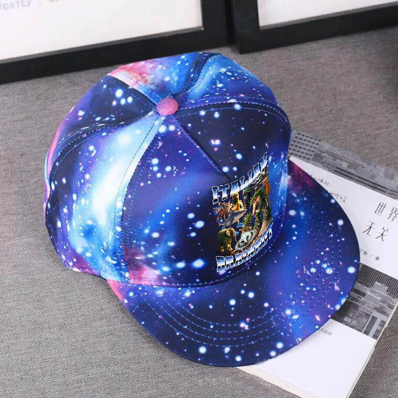 

Italian Brainrot Adult Baseball Cap Tung Tung Tung Sahur Summer Accessories Anime Print Hat Funny Meme Fashion Hip Hop Caps Gift