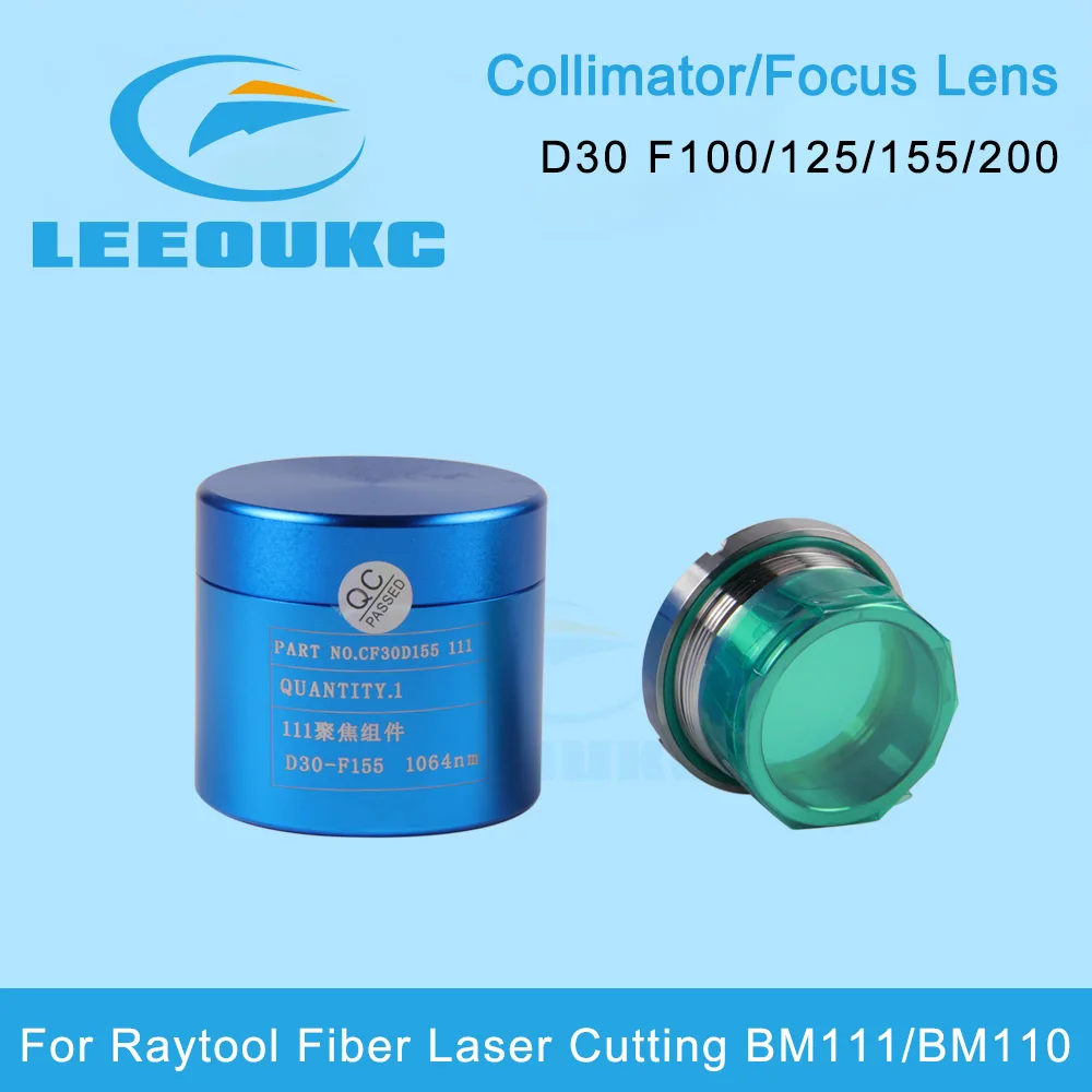 Imagem -06 - Leeouke-colimação e Focagem Lente Cabeça de Corte a Laser Raytools Bm111 D30 F100 125 mm 155 mm 120ag0800a