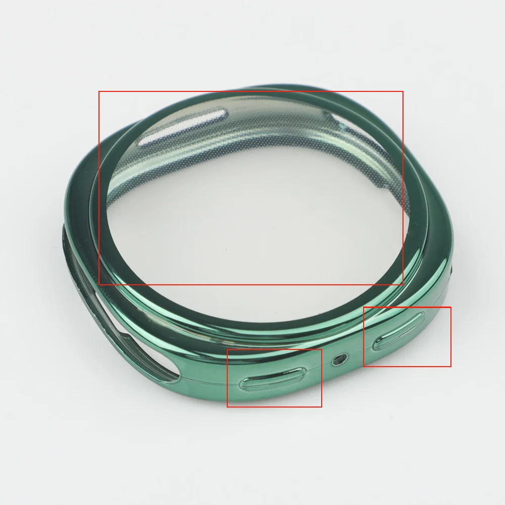 حافظة ناعمة من مادة TPU + فيلم لساعة سامسونج جالاكسي 8 44 ملم ملحقات واقي شاشة غطاء شامل على ساعة سامسونج 8 40 ملم