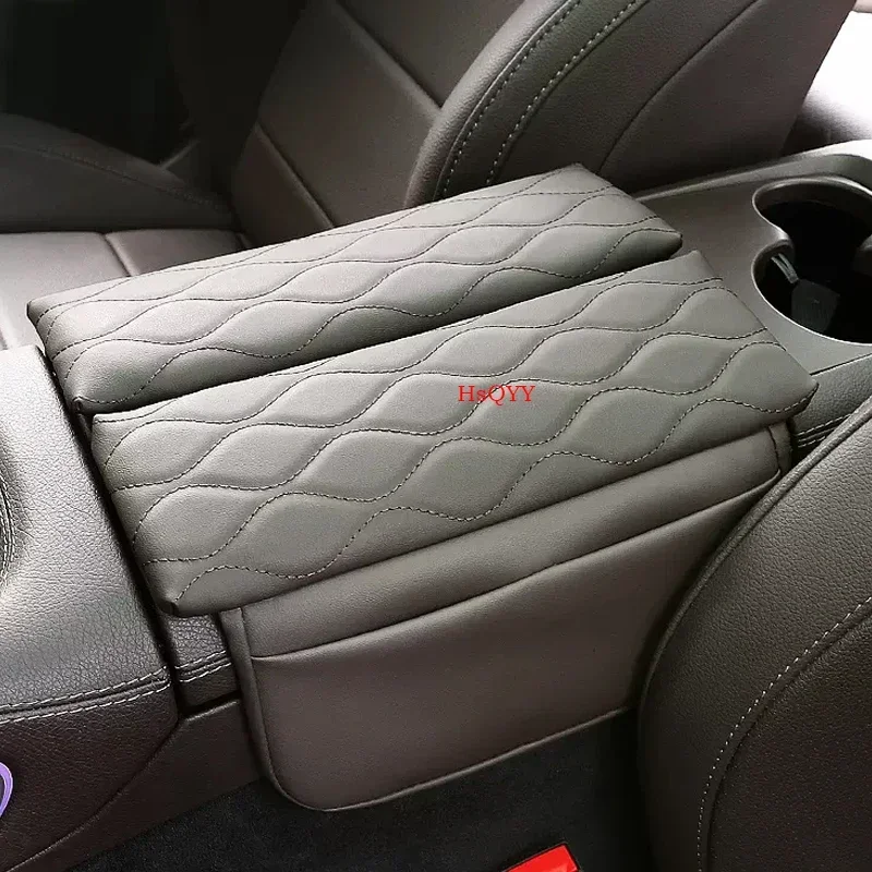 Center Console Armrest Box Cover Pad Decoration For Mercedes Benz GLE GLS Class W167 X167 Leather Anti-Scratch Armrest Cushio