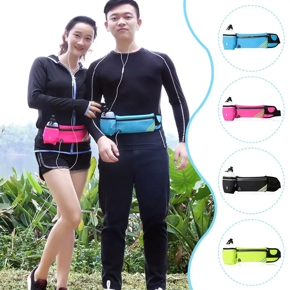 Уличная спортивная Светоотражающая поясная сумка для фитнеса, многофункциональная Водонепроницаемая Регулируемая сумка для мобильного телефона, для походов, рыбалки, сумка K F7E0