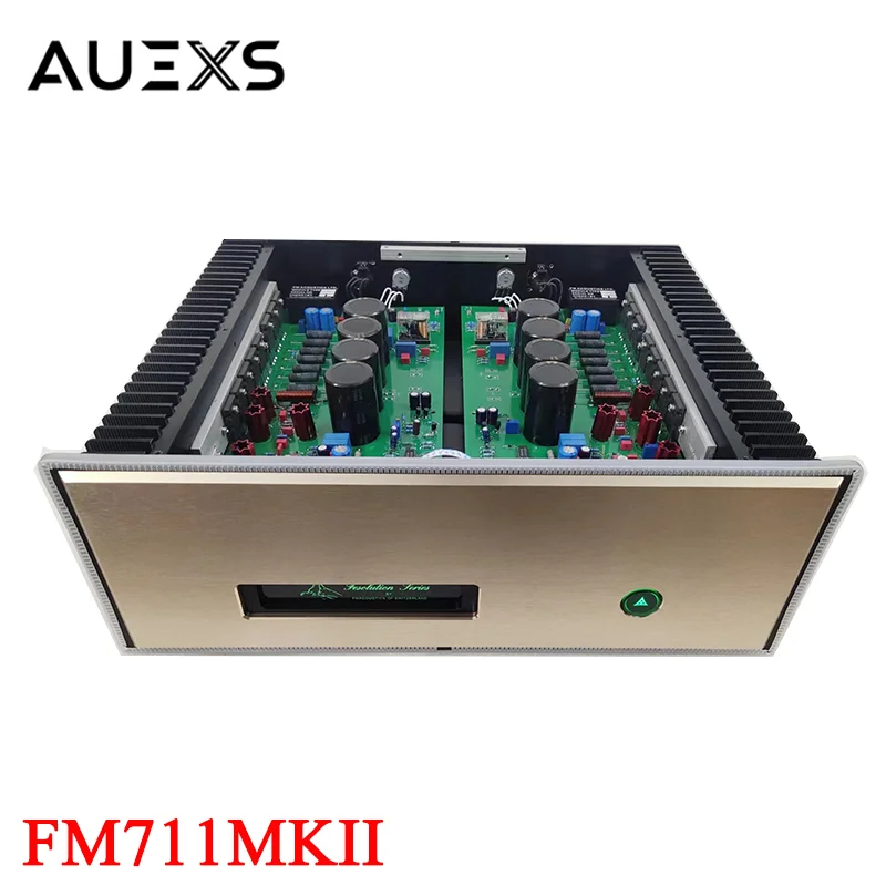 

AUEXS 480w*2 Reference FM711MKII Power Amplifier High Power Balanced XLR Transistor Amp 2-channel Class AB Amplifier Audio