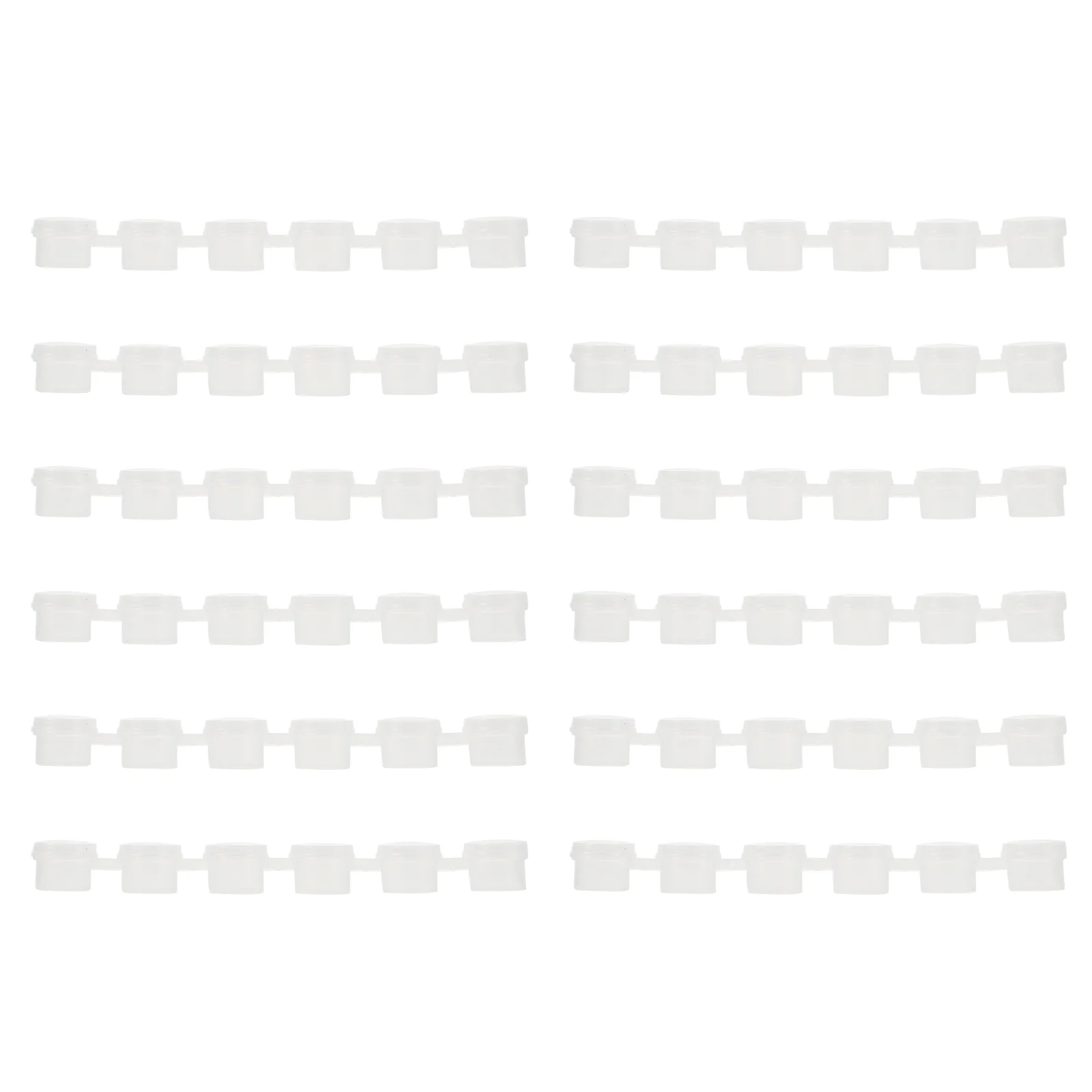 40 Pcs Paint Box Craft Containers Pod Strips Pigment Empty Pots Painting Plastic Storage Case