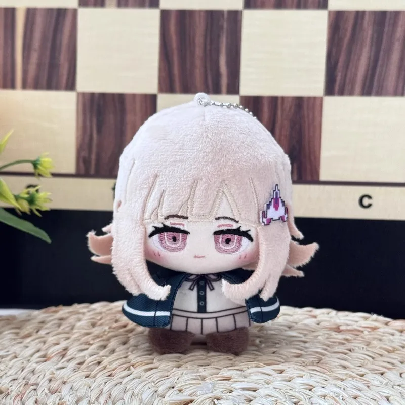 Anime jogo danganronpa3 kokichi oma kawaii cosplay algodão dango boneca chaveiro pingente plushie mini chaveiro brinquedo figuras fãs presente