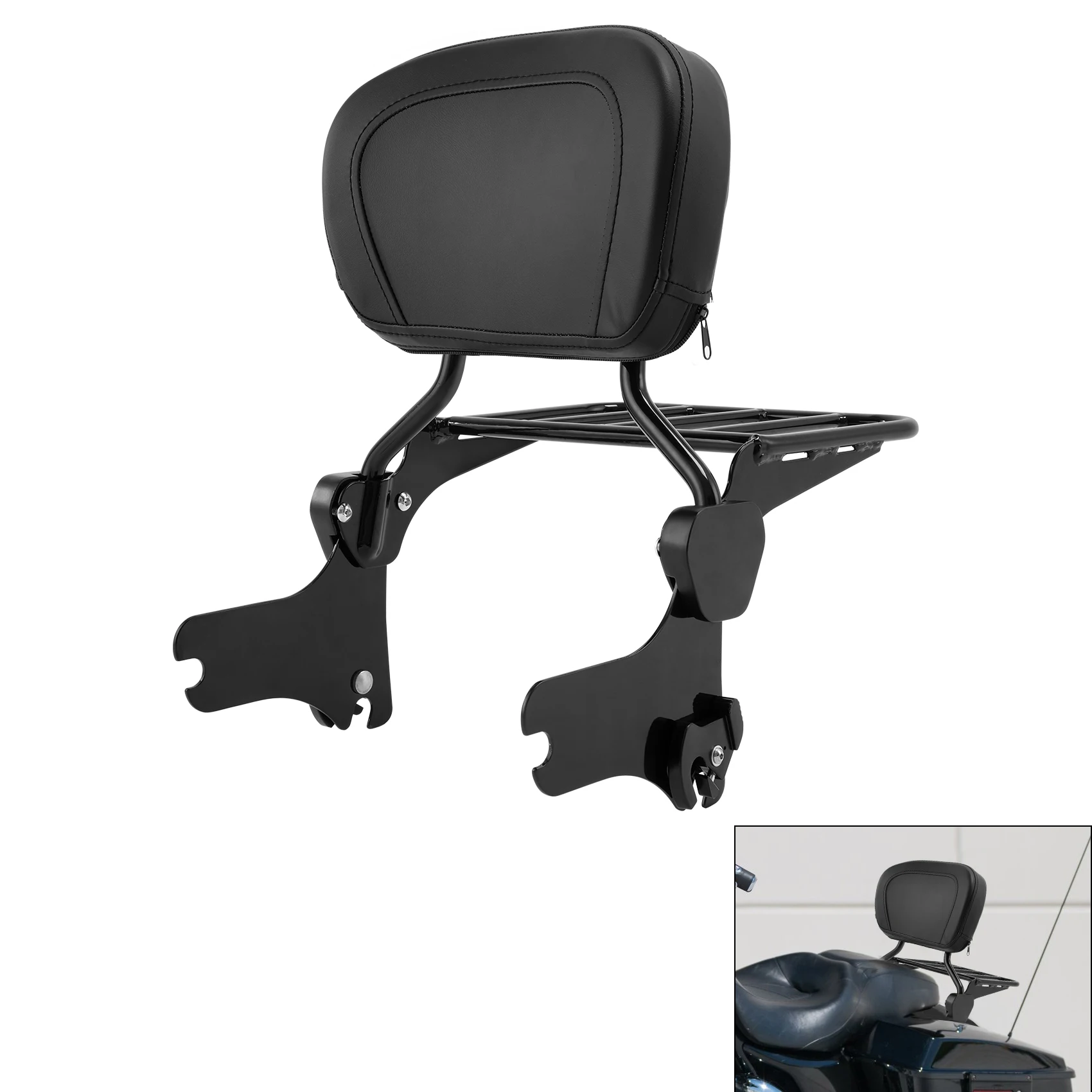 Bagażnik motocyklowy Sissy Bar do Harley Touring Road King FLHT Electra Glide Street Glide Road Glide 1997-2008 06