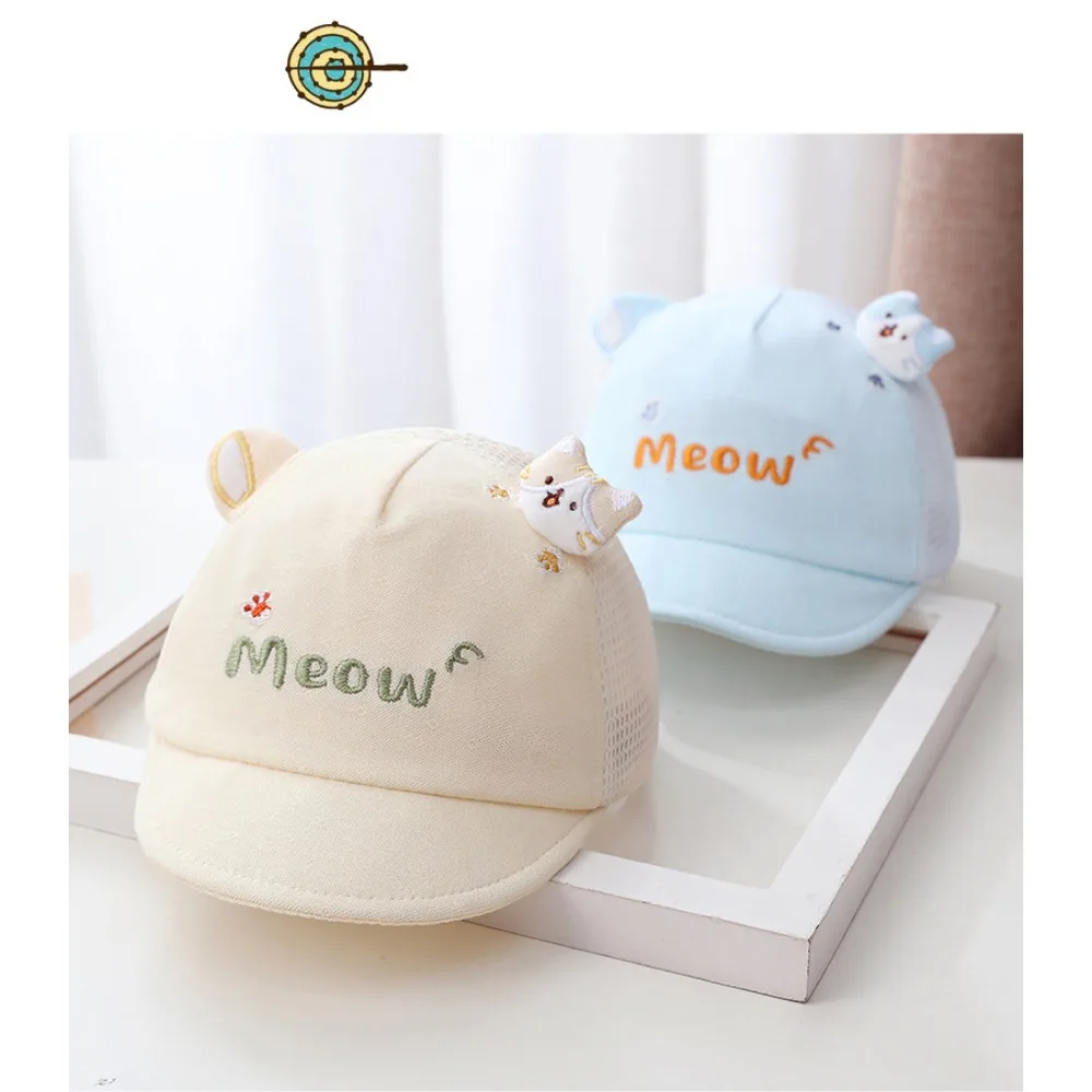 Summer Thin 4-month Baby Hat Summer Male Super Cute 0 Shade 2 Cap 3 Summer 5 Baby 6 Sunscreen Hat Gorras Para Niños