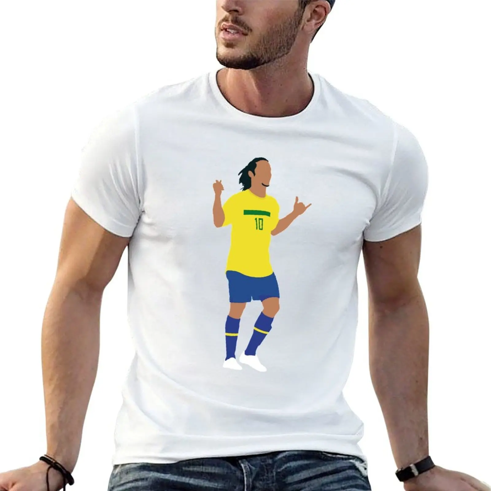 

Ronaldinho. Brazil Football. T-Shirt t shirt custom print man t shirt summer t shirts for man graphic funny T-Shirt