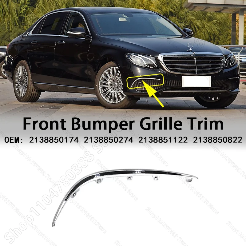 

Front Bumper Fog Lamp Grille Trim For 2017-2019 W213 Mercedes Benz E300 E400 E450 2138850174 2138850274 2138851122 2138850822