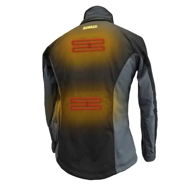 Women's Jacket, Black / Gray, Heats Up to 9 hr , 20 3 Outside Pockets, M