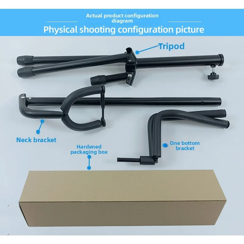 Foldable Single Upright Guitar Stand Cross-border Foldable Acoustic Guitar Stand Set Instrument Accessories view 6