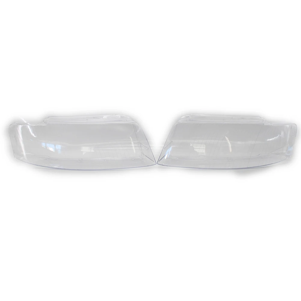 1Pair Car Headlight Head Lamp Cover Clear Headlamp Lens Replacement Left Right For Audi A4 B6 2002 2003 2004 2005