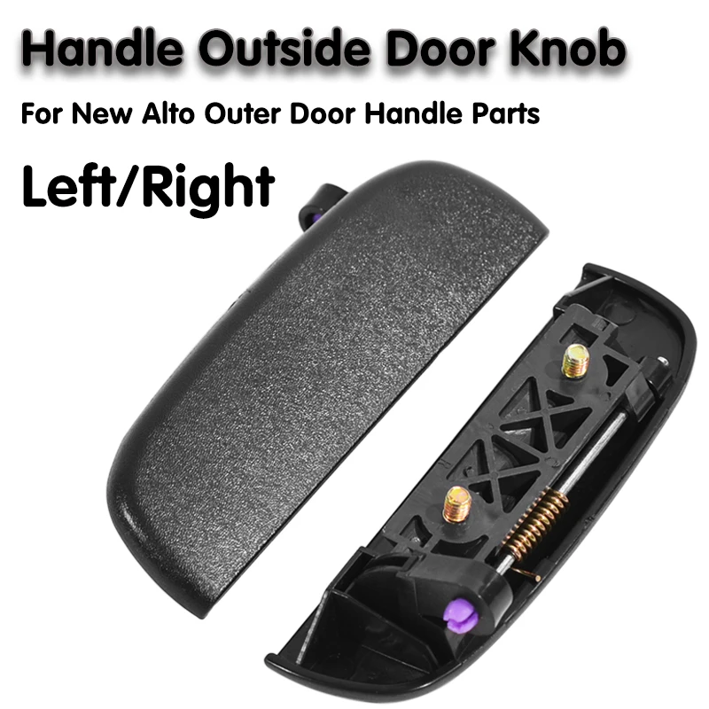 Car Front Rear Outer Exterior Door Open Handle Outside Door Knob Left Right Black For Suzuki New Alto Outer Door Handle Parts