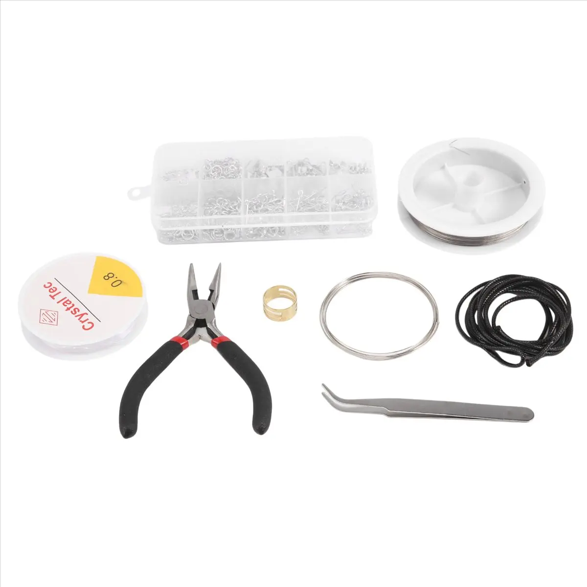 A24I Jewelry Findings Set Jewelry Making Kit Jewelry Findings Kit Jewelry Beading Making And Repair Tools Kit Pliers Silver Bead