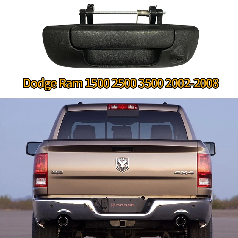 HD Waterproof Tailgate Trunk Rear Handle Tail Backup Gate Rear View Camera For Dodge Ram 1500 2500 3500 2002-2008