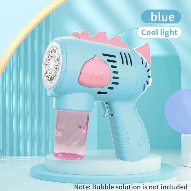 Kinderen 10-gaats elektrisch bellenpistool Automatische zeepblazer met licht Zomer Outdoor Party Games Bellenmachine voor jongens en meisjes