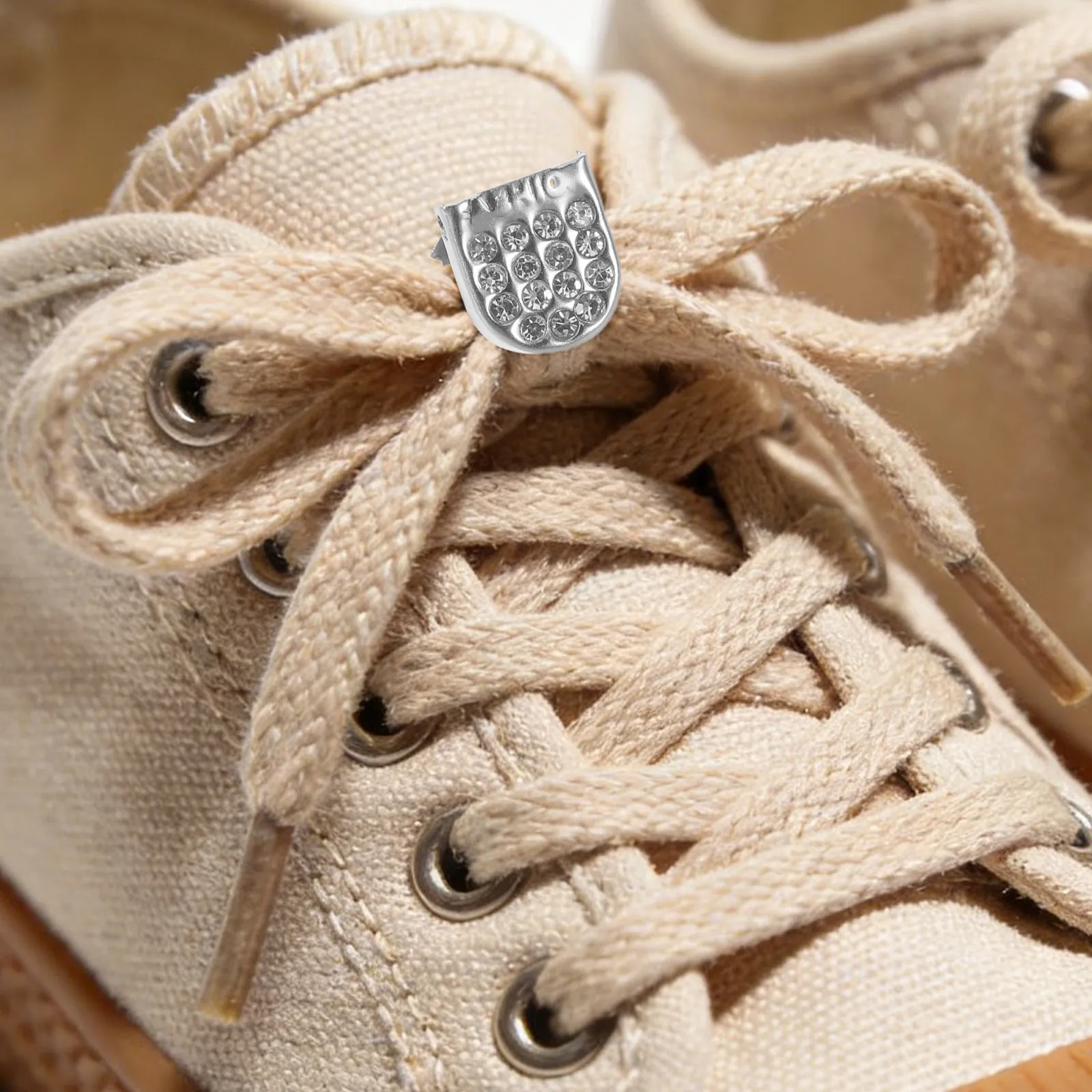 

40Pcs Lazy Shoe Lace Buckle Rhinestone Decorative Metal Shoe Lace Capsule Clip for Kids Sneakers Sports Footwear No Tie Shoelace