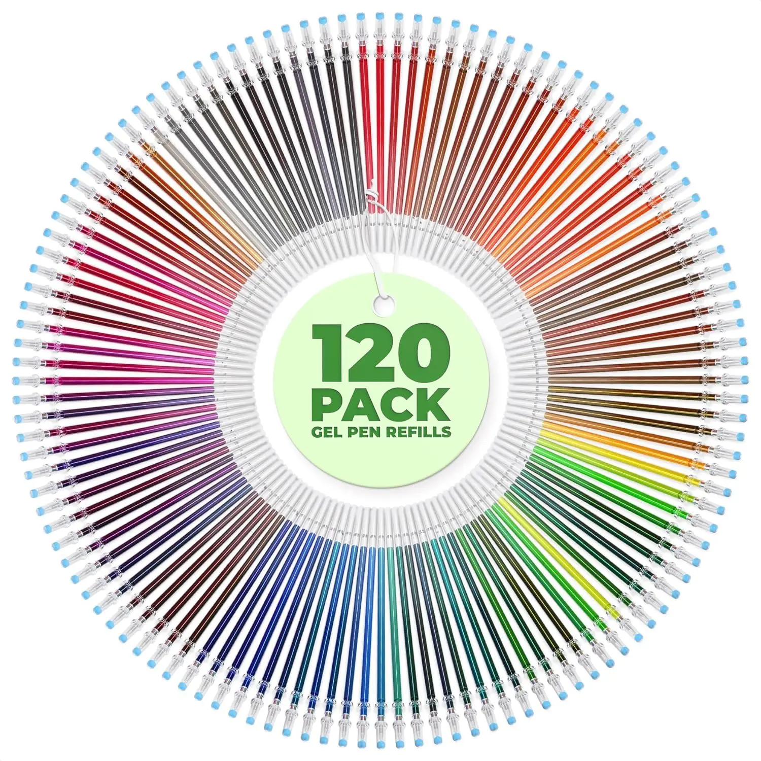

60-120 шт. Стержни для блестящих цветных гелевых ручек, линия толщиной 0,8 мм, подходят для раскрашивания, рисования, рисования и журналов.