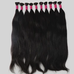 BHF-Bulk Cabelo Humano para Trança, Sem Trama, Pacotes de Cabelo Humano, Original, Vietnamita