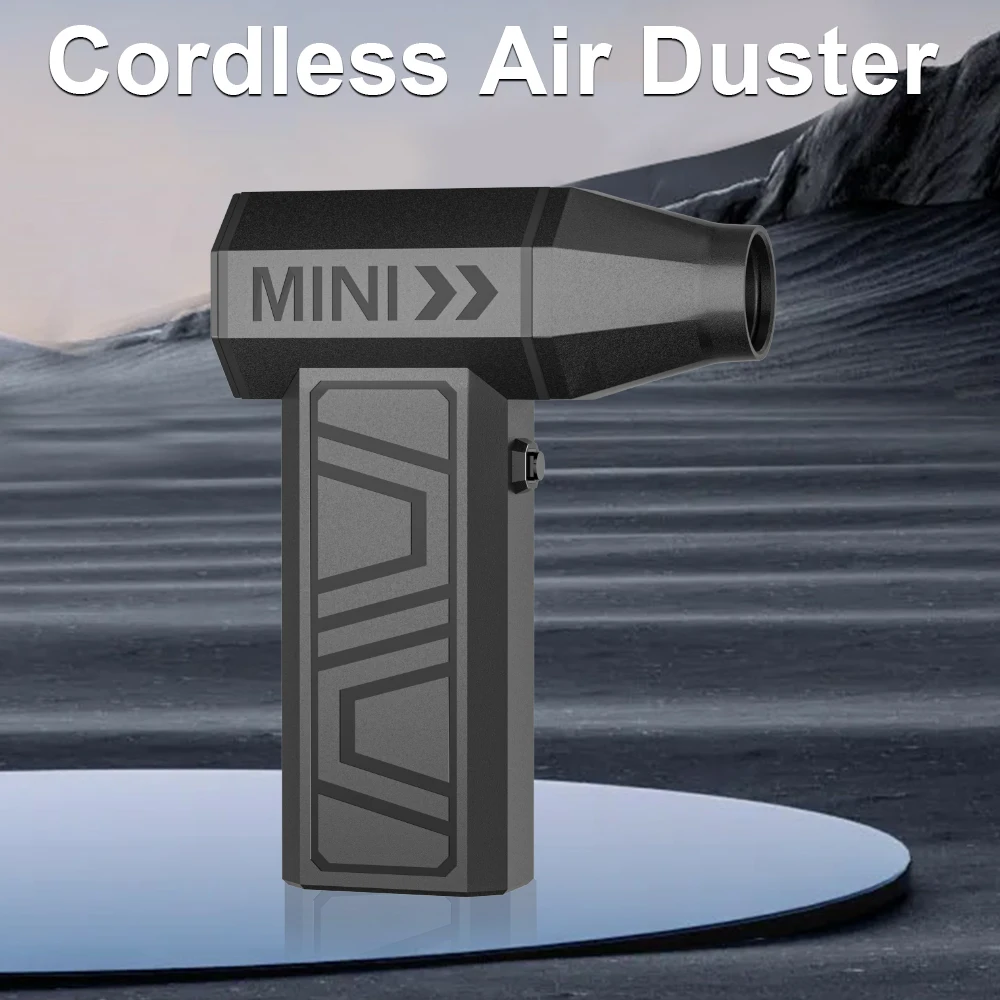 Soplador Turbo, ventilador de chorro tipo C, plumero de aire eléctrico para coche, soplado de nieve, 130000RPM, herramienta de soplador de limpieza, 4 engranajes ajustables