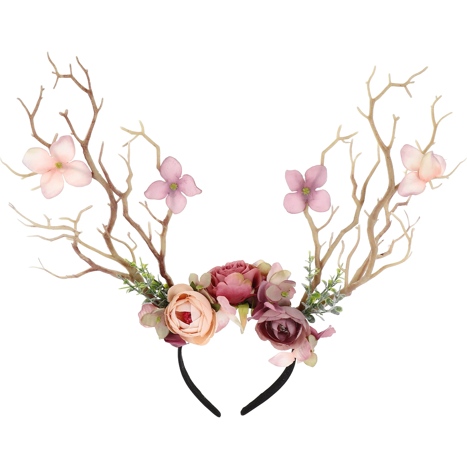 

Creative Deer Antlers Hairband Realistic Adorable Elk Child Horn Reindeer Christmas Party Headbands Winter Holiday Festive
