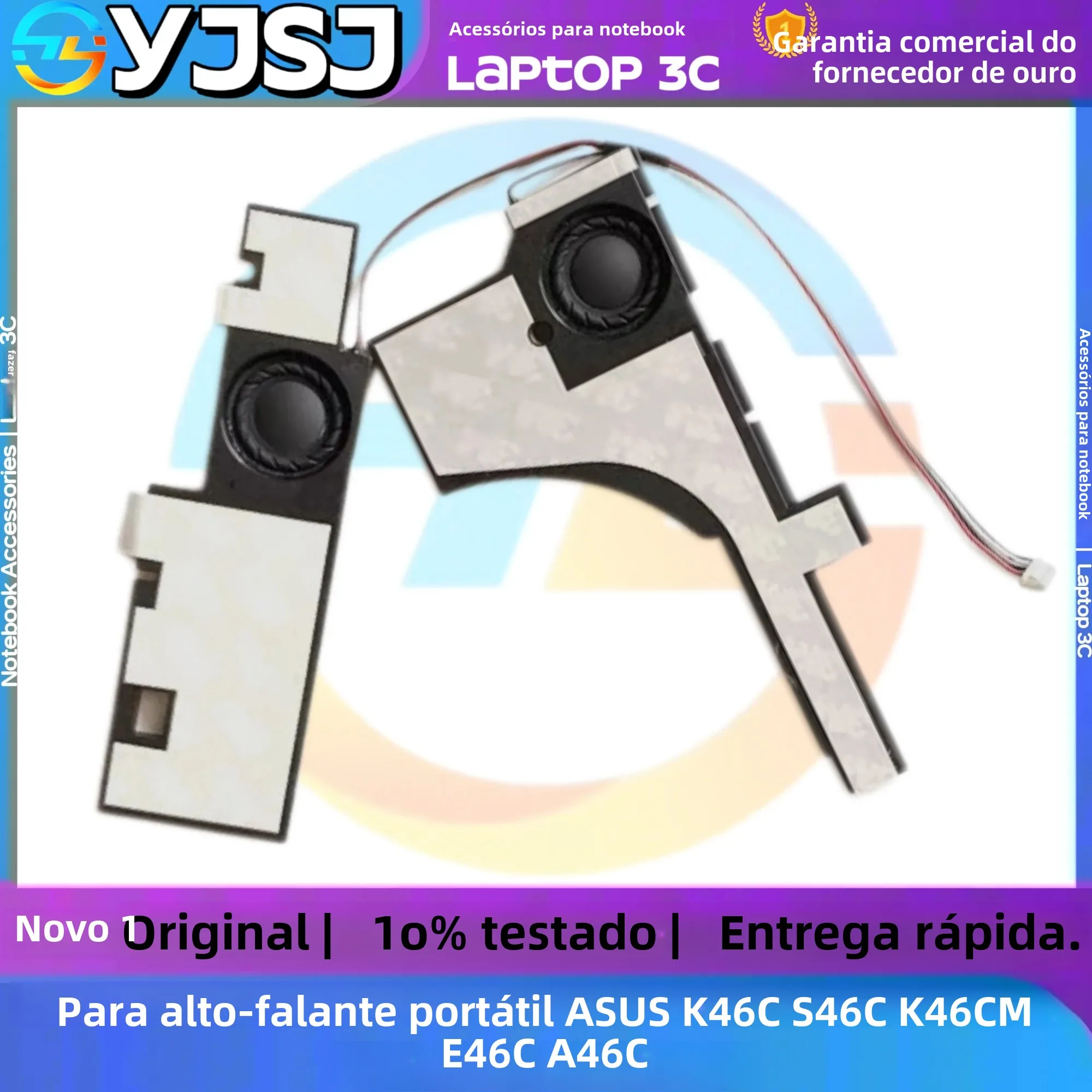 Novo conjunto de alto-falantes originais para laptop asus k46c s46c k46cm e46c a46c alto-falante embutido esquerdo e direito