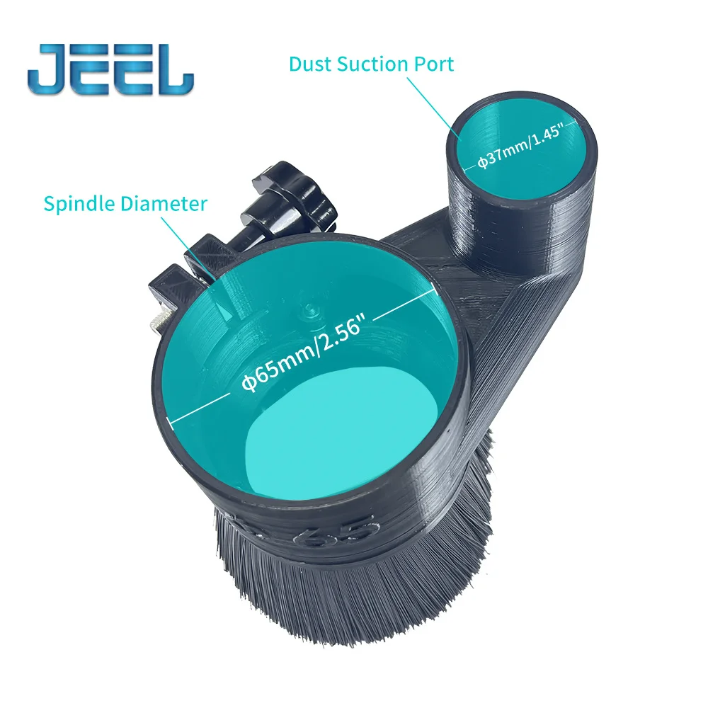 자기 분리형 먼지 커버 Brust 52mm 65mm 80mm 직경 775 CNC 밀링 머신 라우터 용 모터 집진기 브러시