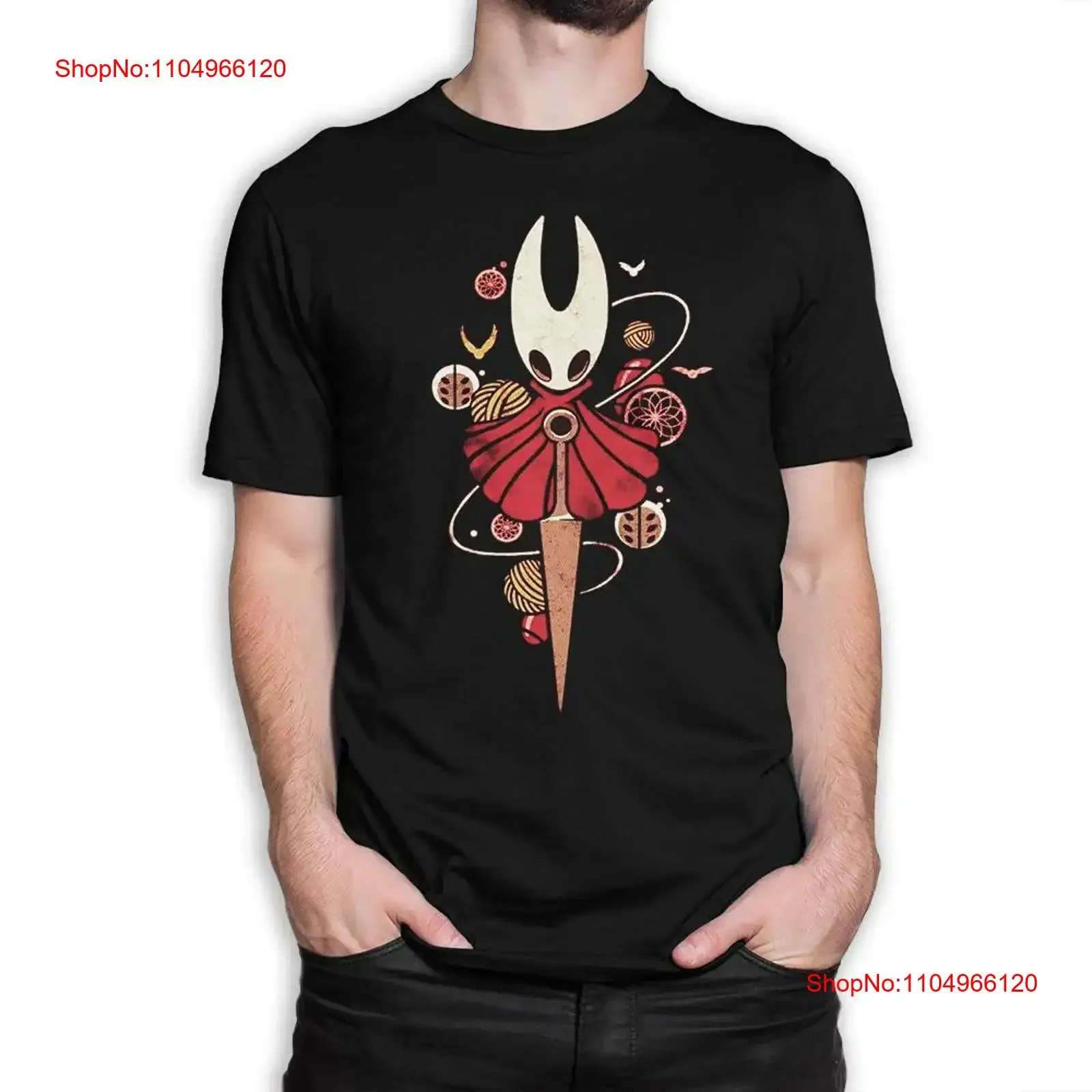 

Футболка Hollow Knight Silksong, мужские и женские размеры, винтажный стираный топ унисекс с рисунком для повседневной носки, дизайнерская одежда