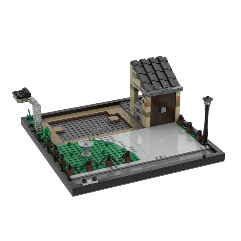 388 قطعة MOC المدينة الحديثة عرض الشارع 4 محرك مشهد بناء نموذج لتقوم بها بنفسك مخصص لغز التكنولوجيا الإبداعية الجمعية الاطفال اللعب الهدايا