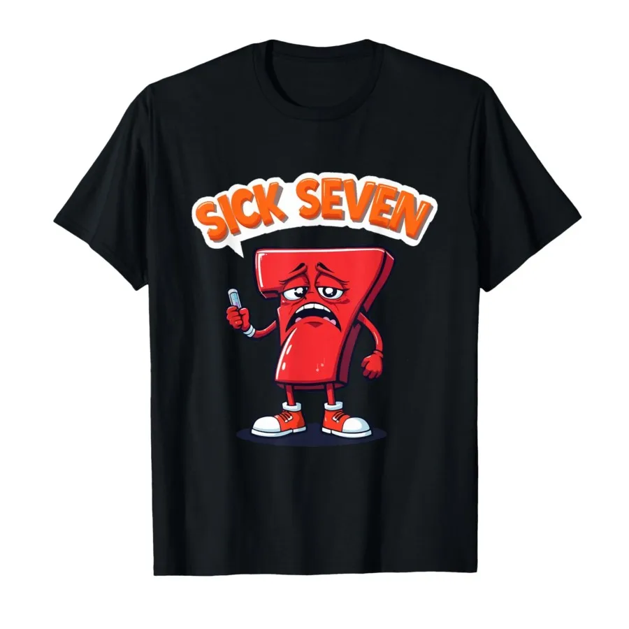

Sick Seven 67 Halloween Costume Fun Wordplay T-shirt For Men Women 100% Cotton T Shirts Short Sleeve Tops 1027-1